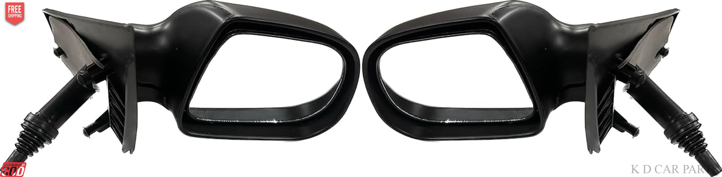 K D Side/Door Mirror for Tata Indica Vista/Manza VX Adjustable(Black) - Image 3
