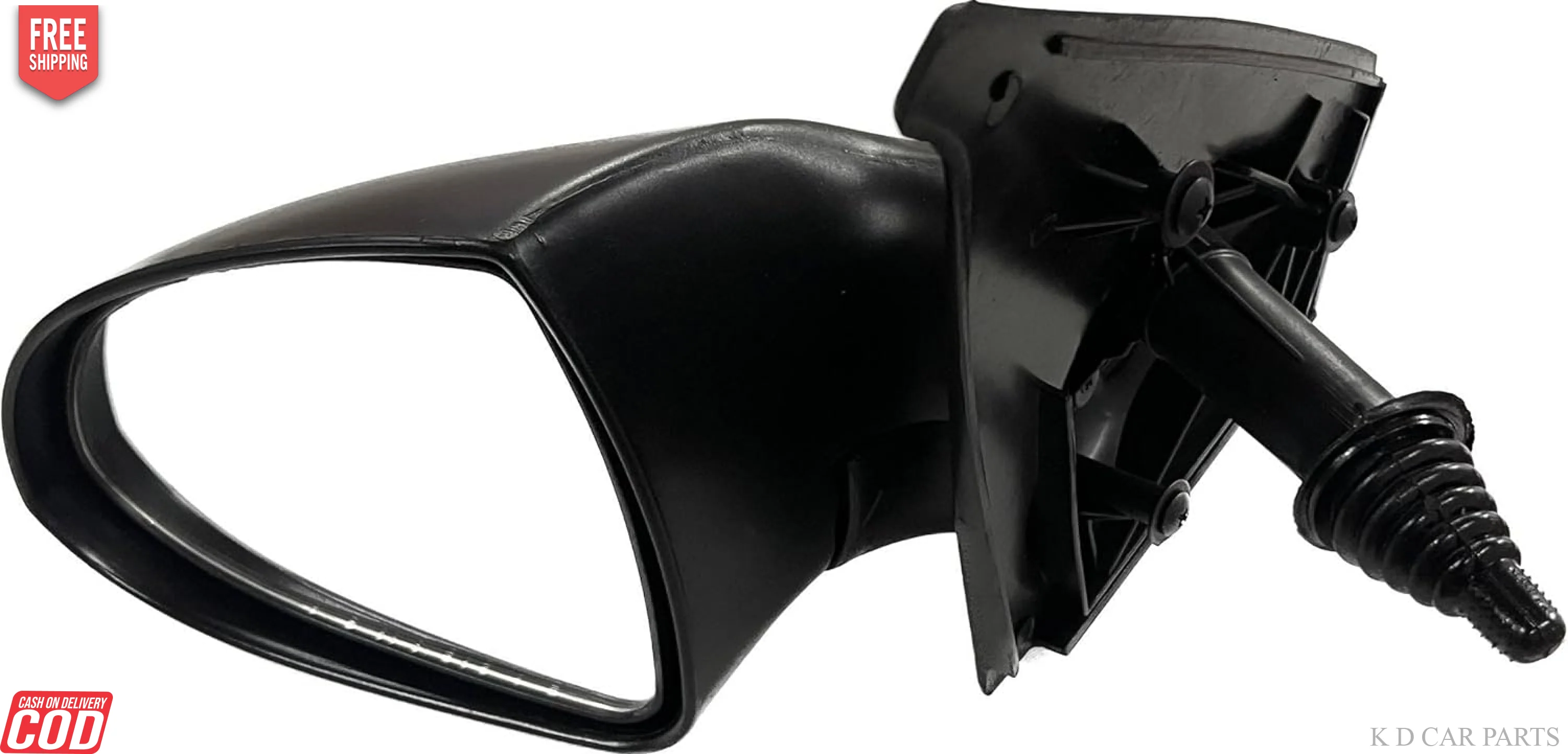 K D Side/Door Mirror for Tata Indigo/Indica Adjustable Without Chrome(Black) - Image 4