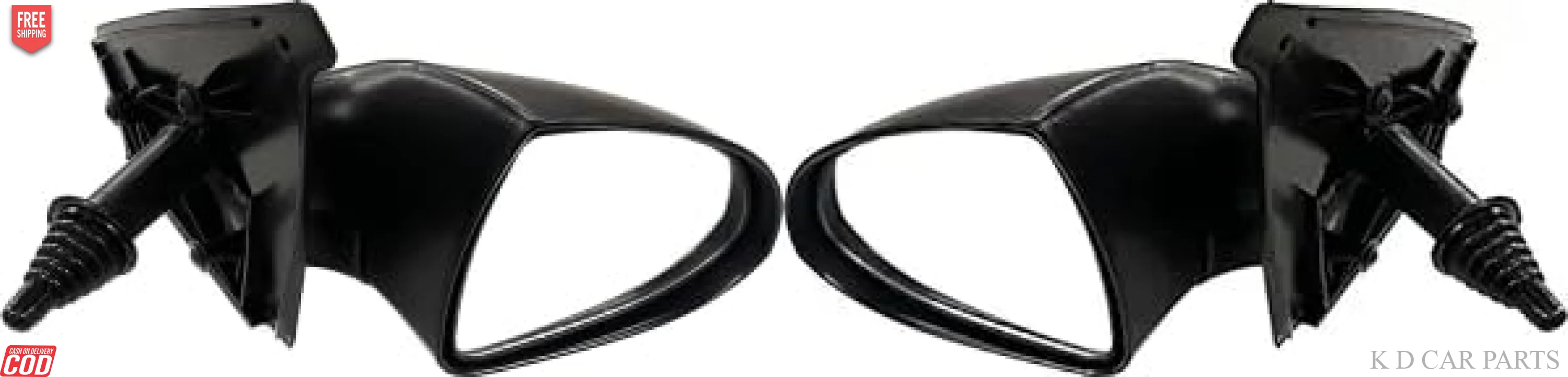 K D Side/Door Mirror for Tata Indigo/Indica Adjustable Without Chrome(Black) - Image 7