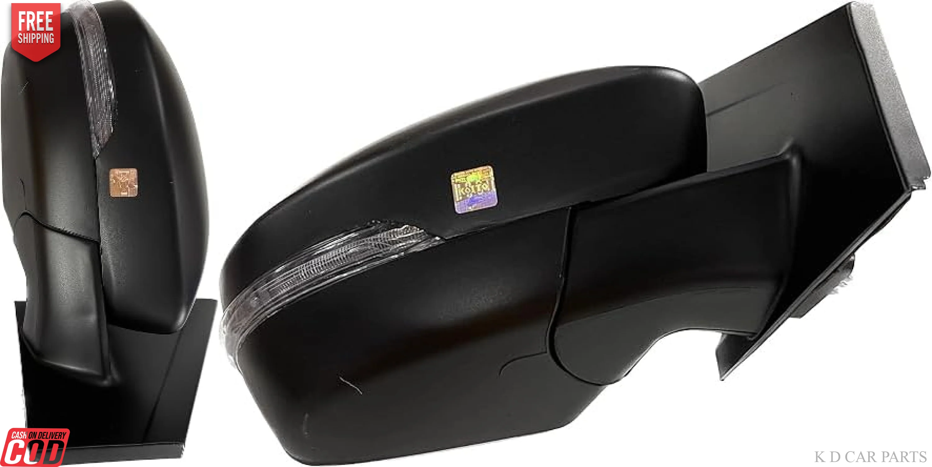 K D Side/Door Mirror for Tata Zest/Bolt Motor Plus Indicator (Black) NON-AUTOFOLD WITH COUPLER - Image 10