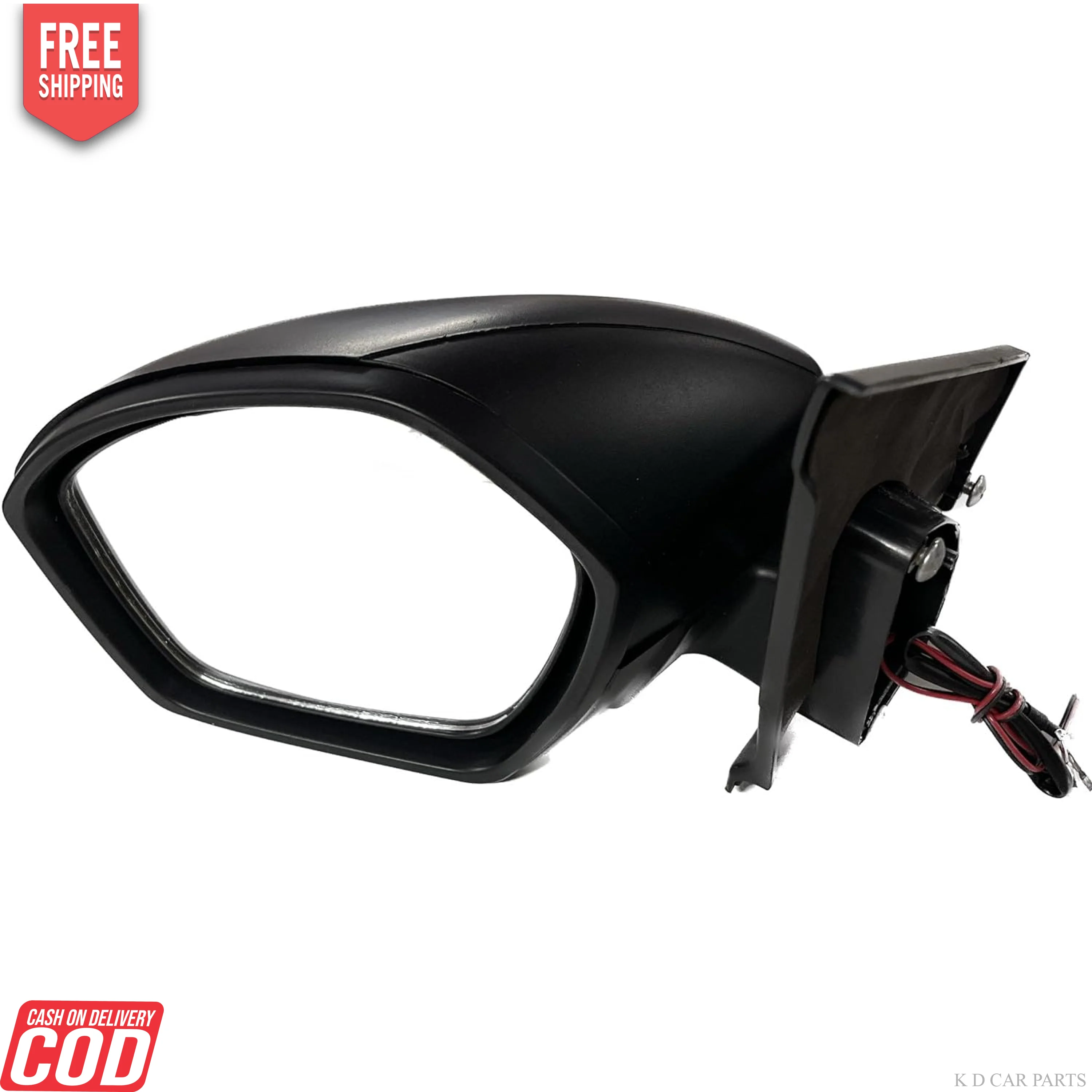 K D Side/Door Mirror for Tata Zest/Bolt Motor Plus Indicator (Black) NON-AUTOFOLD WITH COUPLER - Image 5
