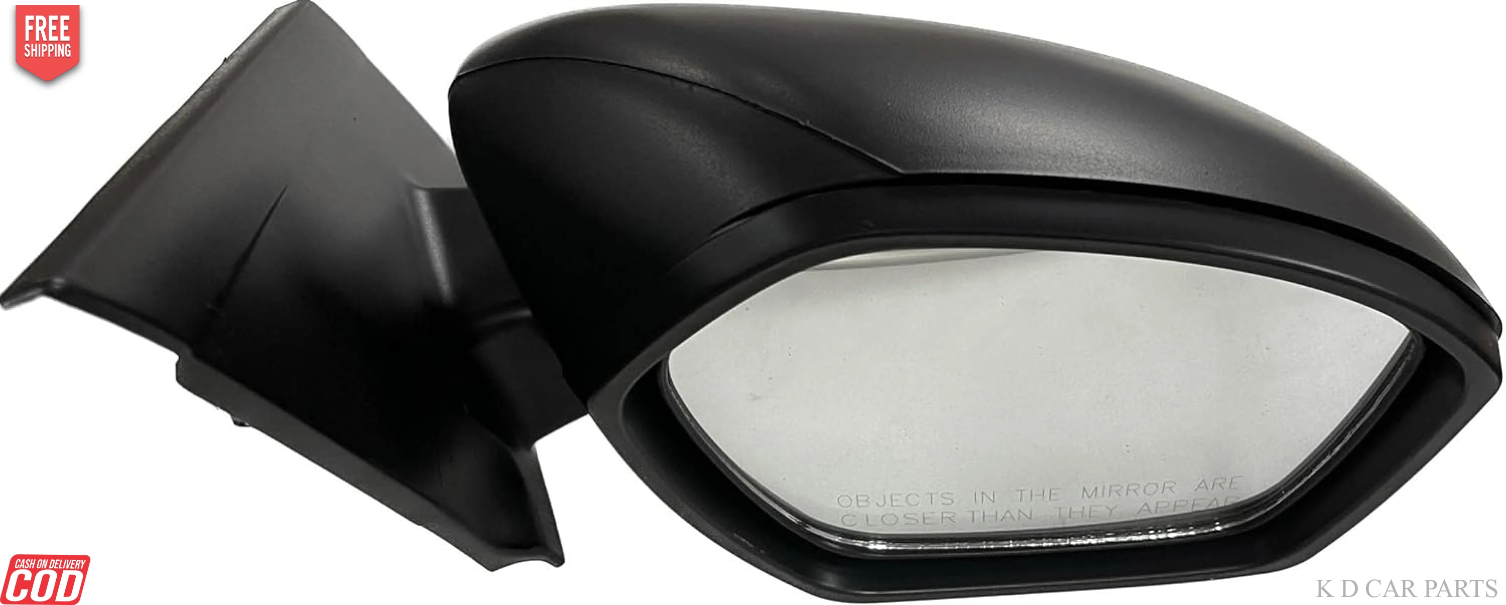 K D Side/Door Mirror for Tata Zest/Bolt Motor Plus Indicator (Black) NON-AUTOFOLD WITH COUPLER - Image 8