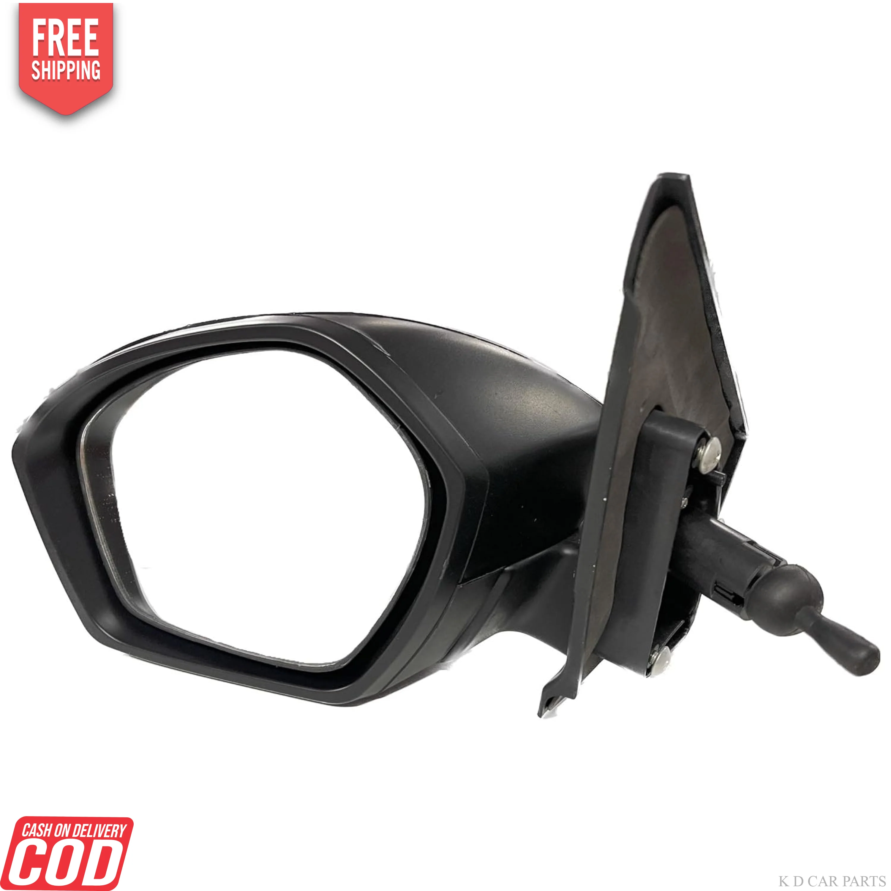K D Side/Door Mirror for Tata Zest/Bolt VX Indicator (Black) with coupler - Image 5