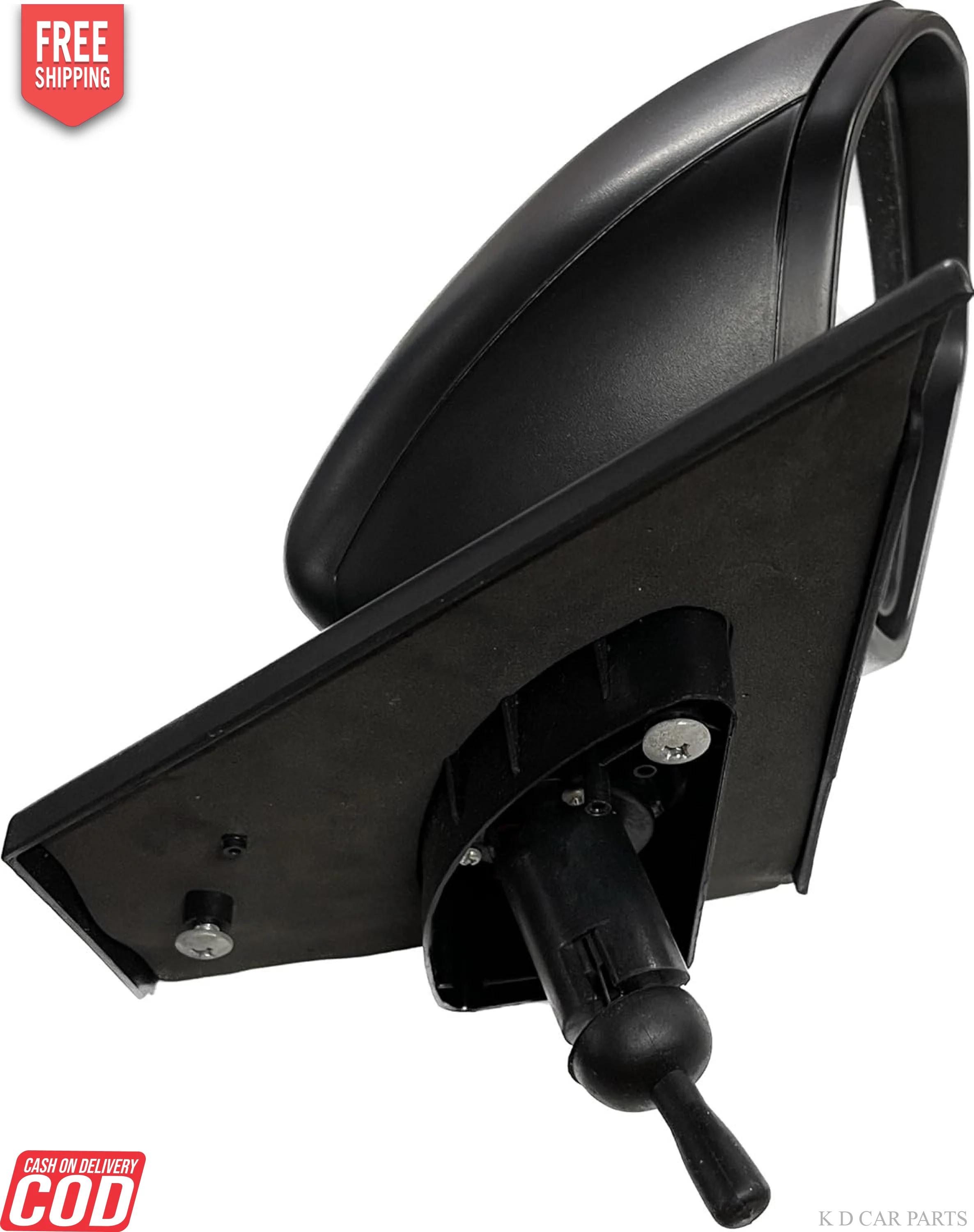 K D Side/Door Mirror for Tata Zest/Bolt VX Indicator (Black) with coupler - Image 6