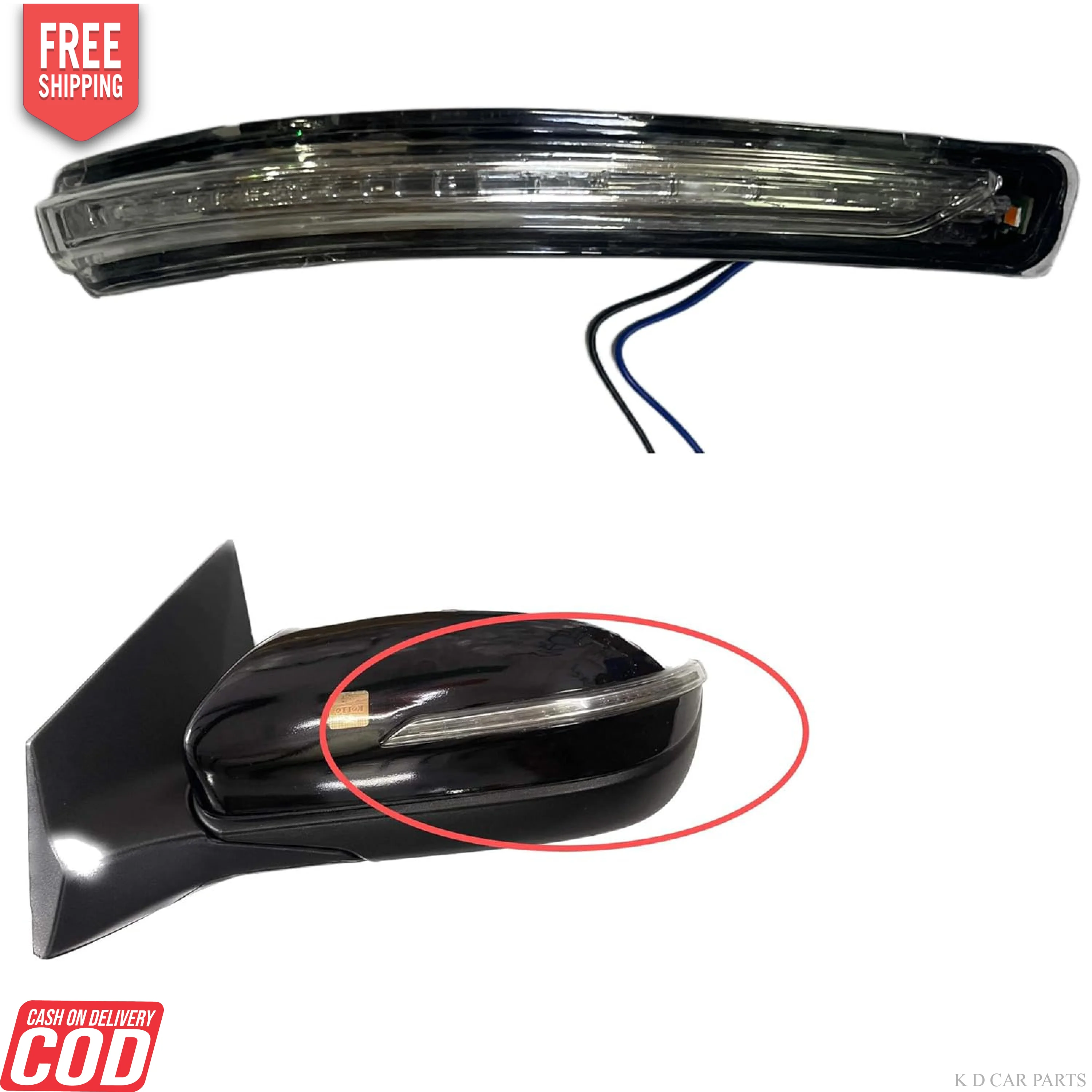 K D Side/Door Mirror Indicator for Hyundai I20 (2015-2020)