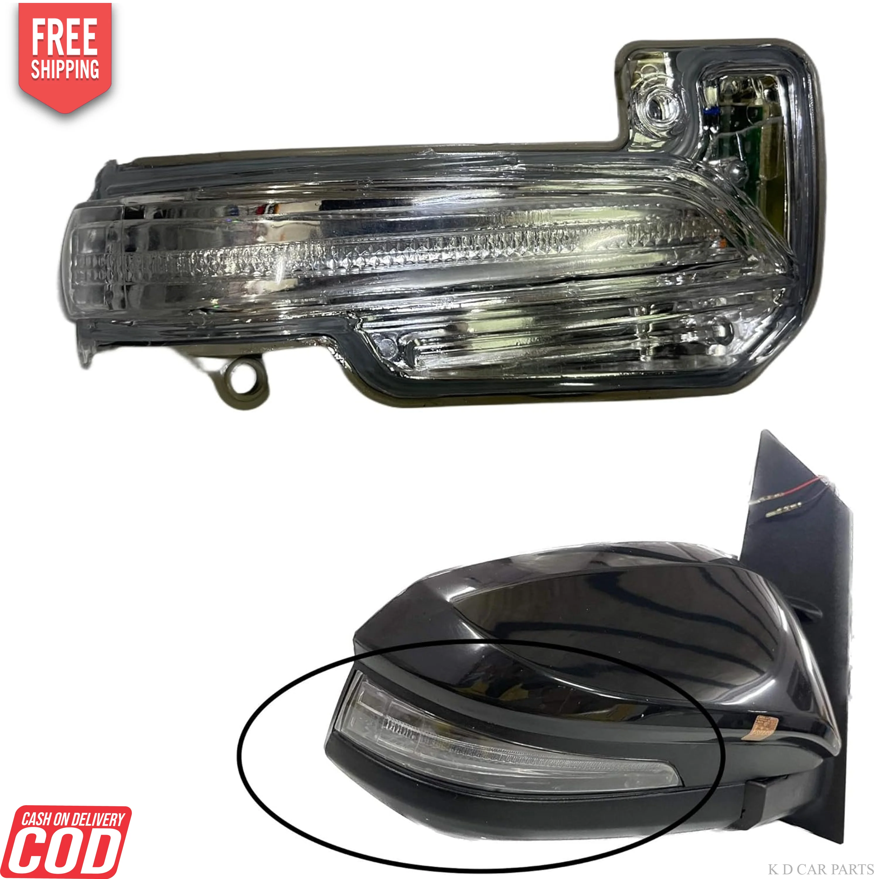 K D Side/Door Mirror Indicator for Innova Crysta/Fortuner 2016-2020 - Image 5