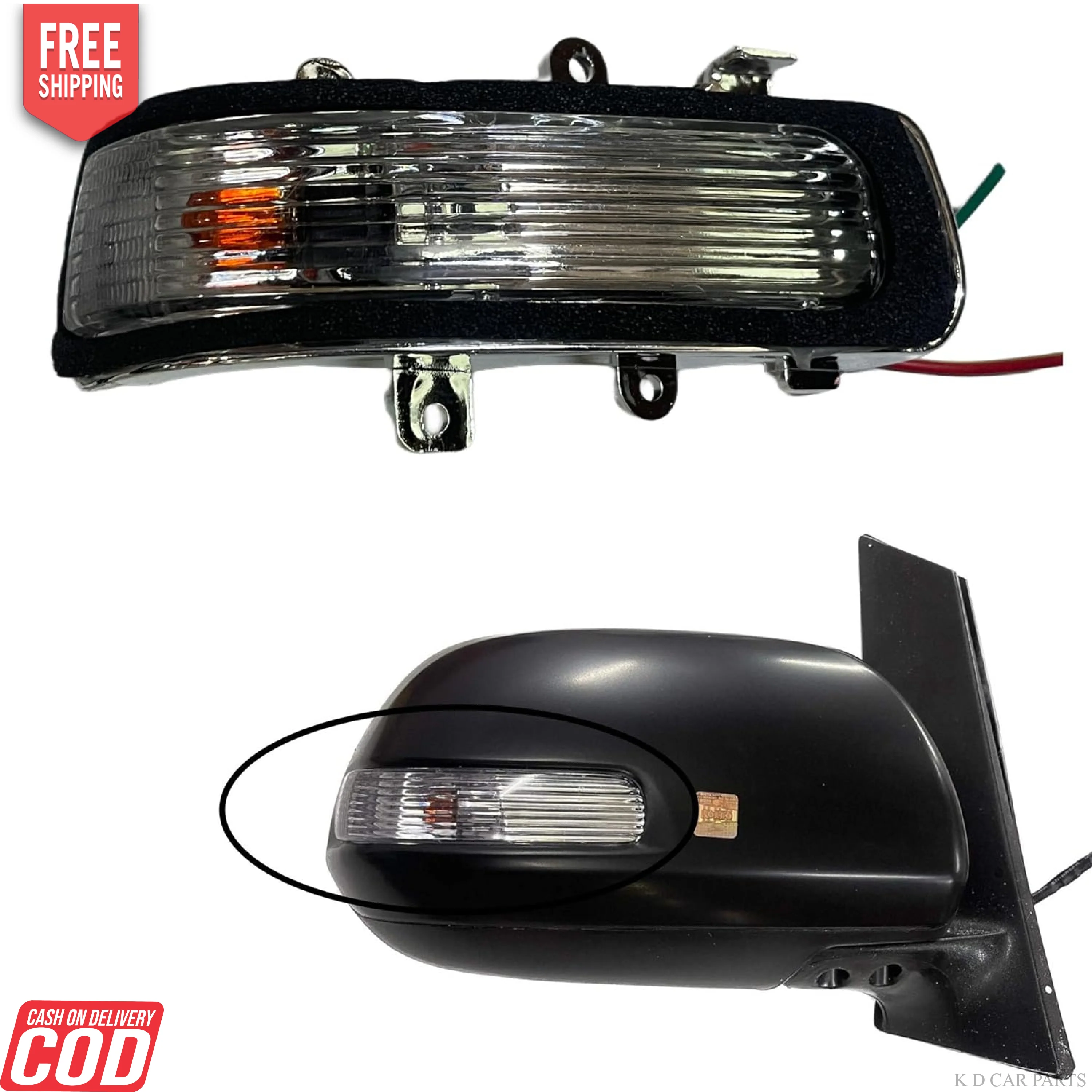 K D Side/Door Mirror Indicator for Innova/Fortuner 2012-2016 - Image 4
