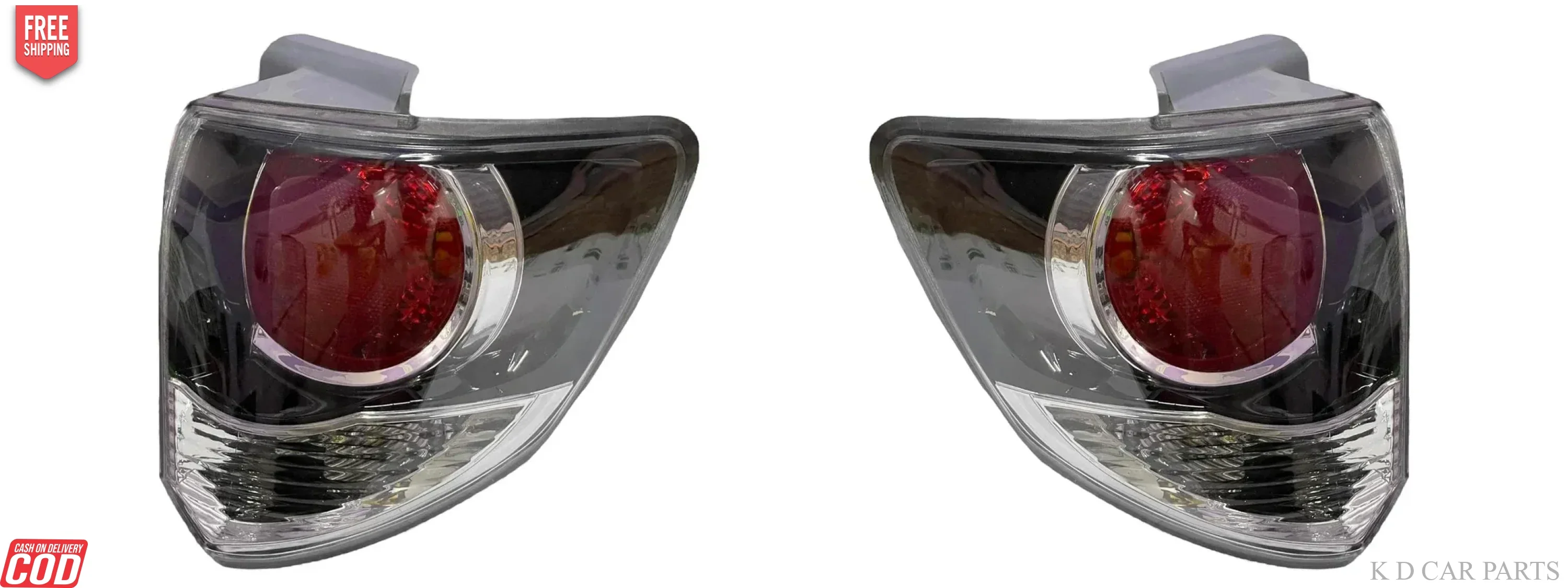 K D Taillight/Back light for Toyota Fortuner Old Model BLACK 2012-2016 - Image 6