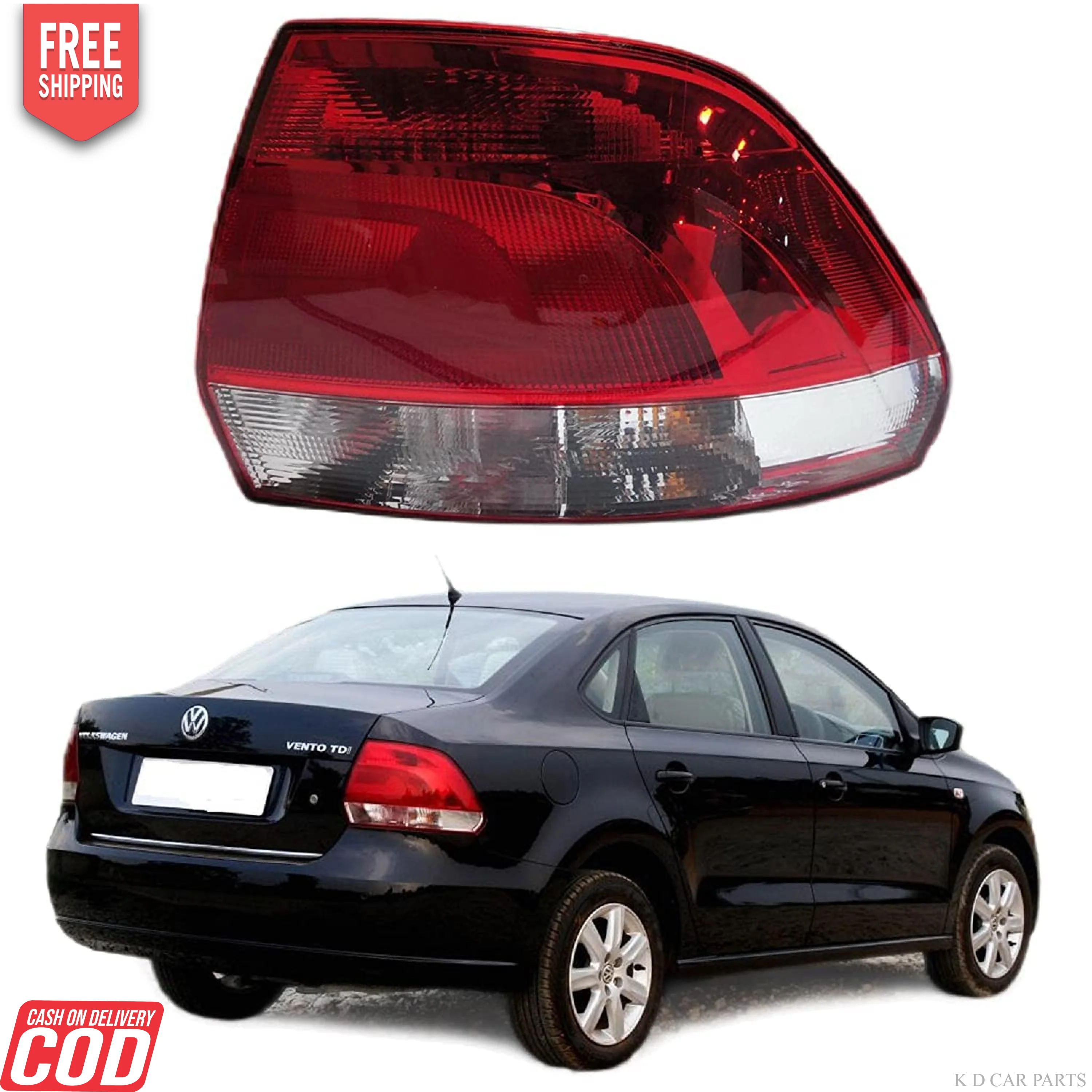 K D Taillight/Backlight for VW Vento 2010-2019 TYPE 1