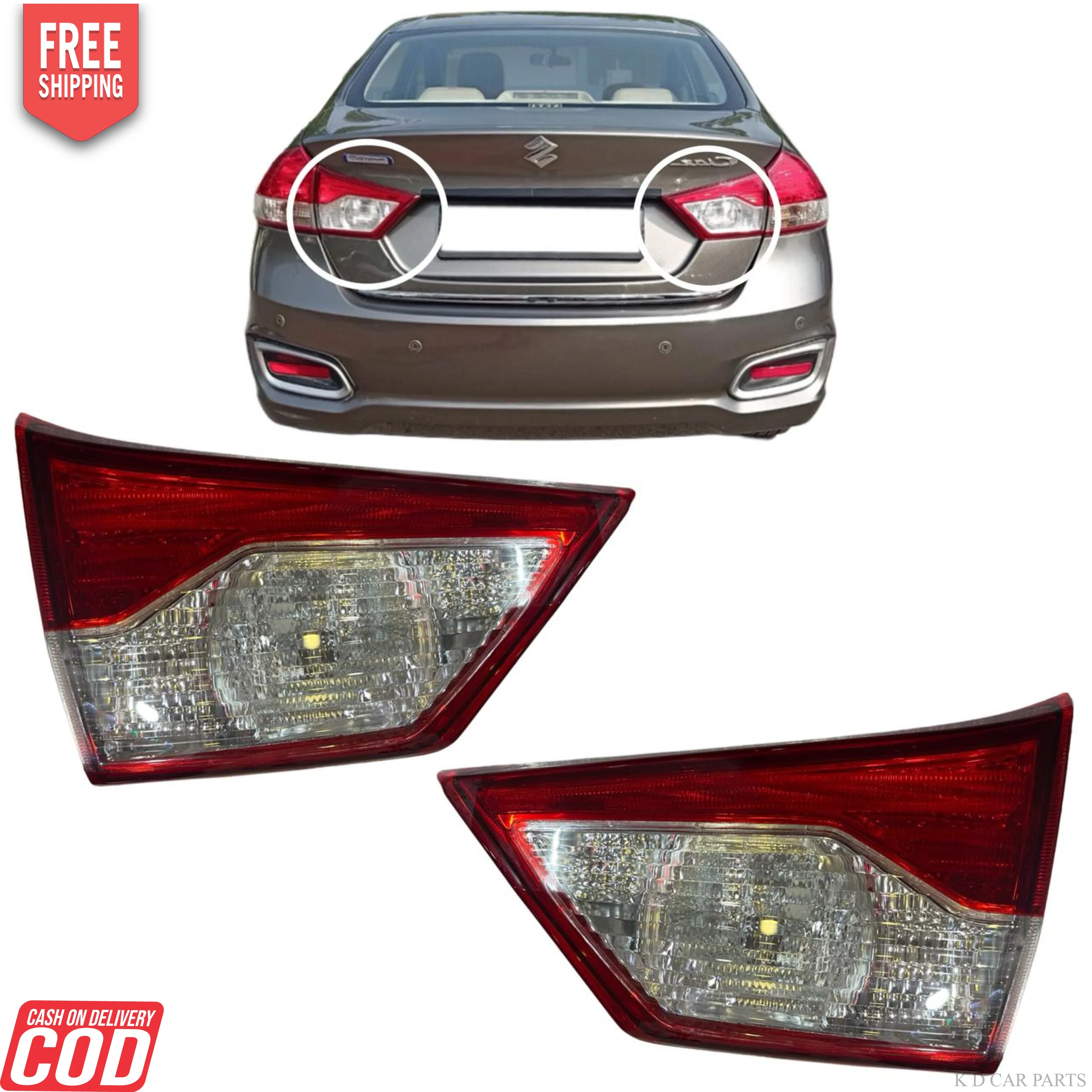 K D Taillight/Dicky light assembly For Maruti Ciaz 2014-2020