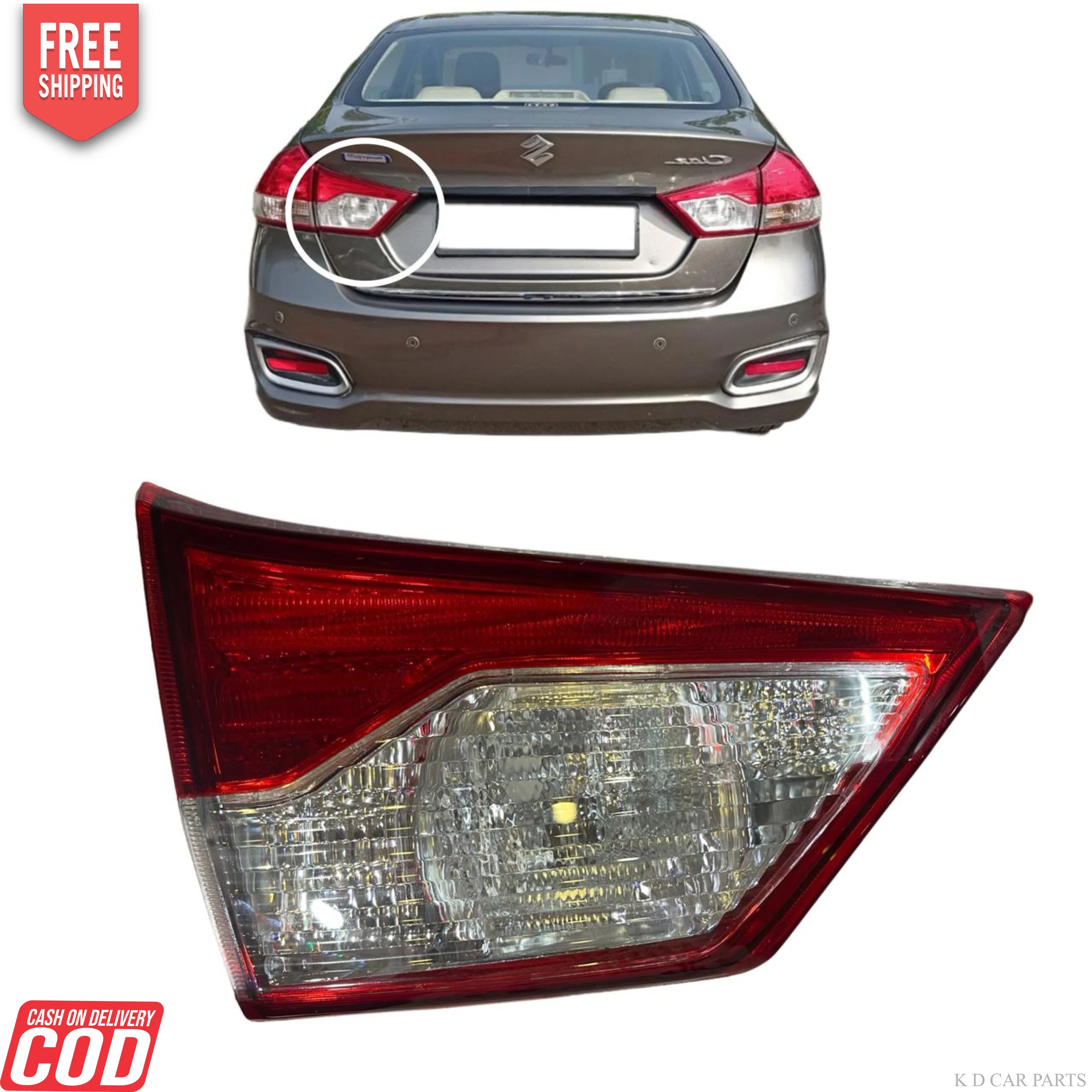 K D Taillight/Dicky light assembly For Maruti Ciaz 2014-2020 - Image 2