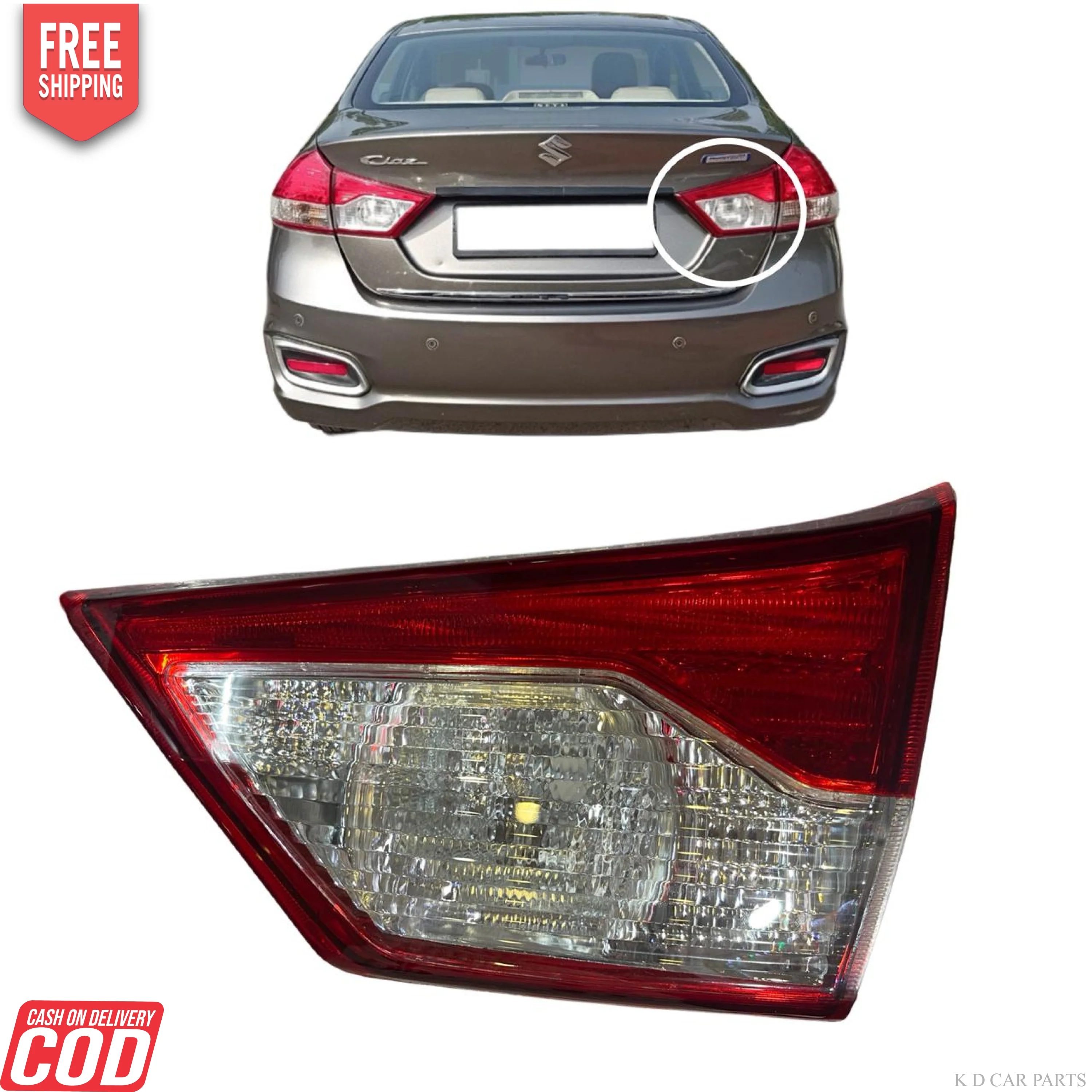 K D Taillight/Dicky light assembly For Maruti Ciaz 2014-2020 - Image 3