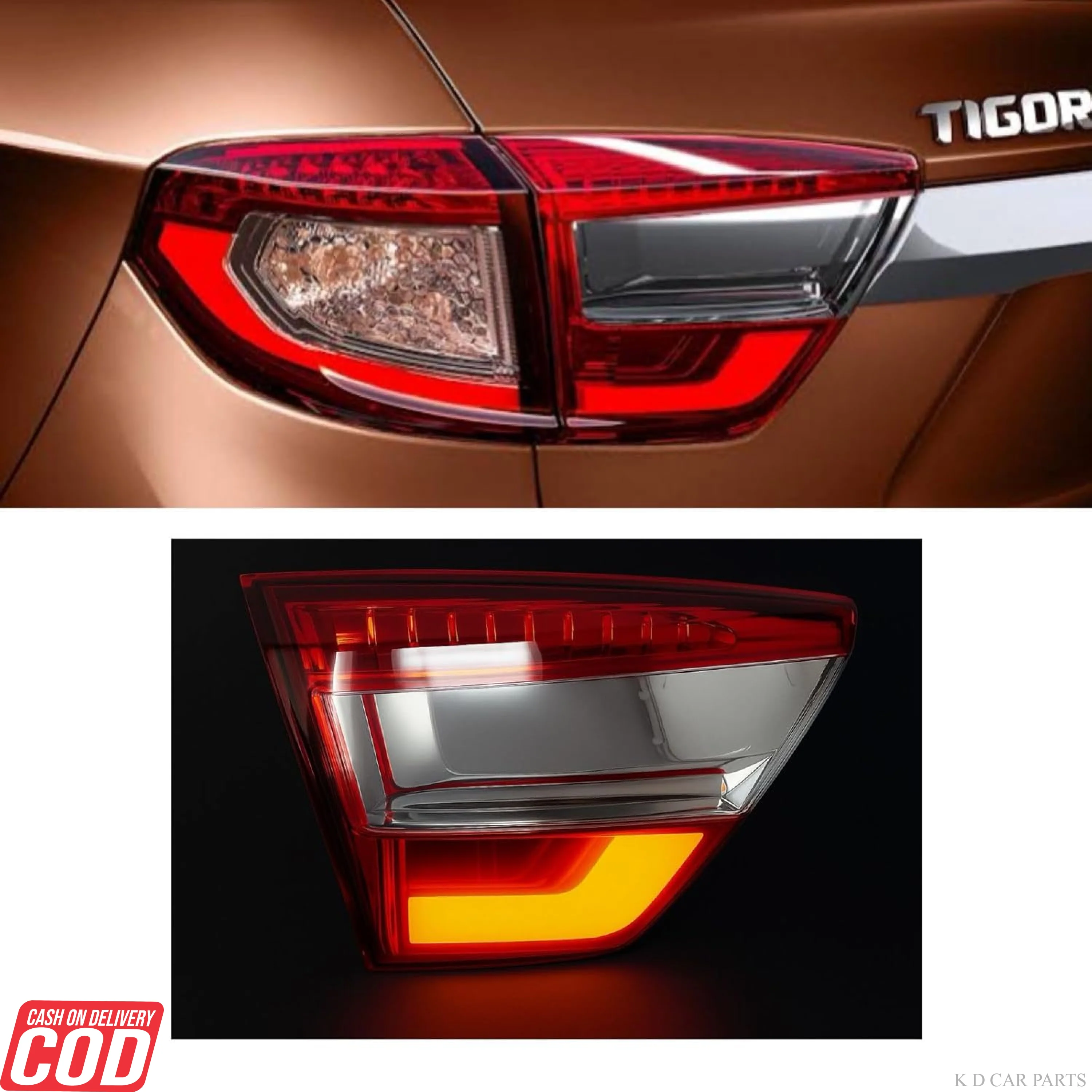K D Taillight/Dicky light assembly For Tata Tigor Type 1 2017-NOW - Image 7
