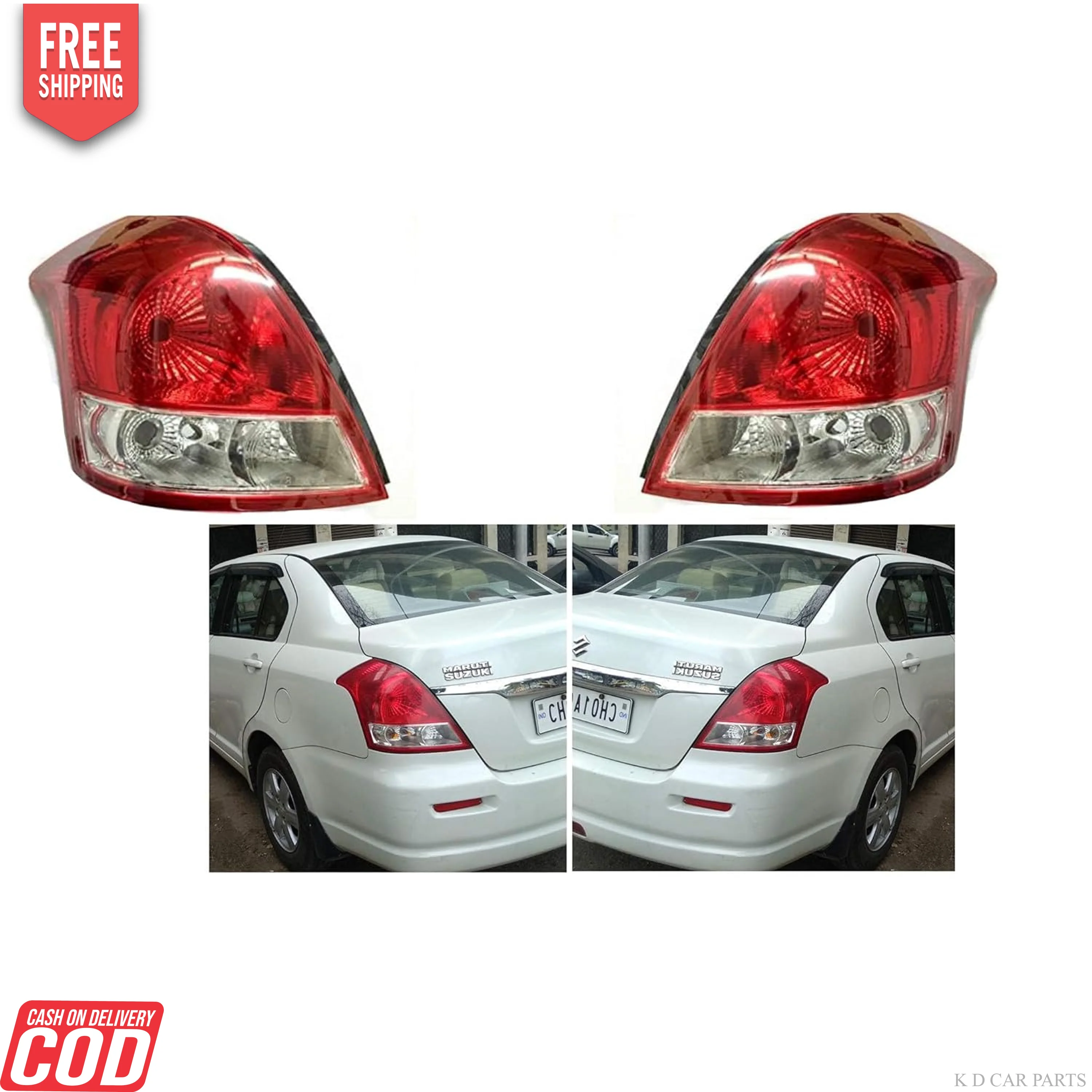 K D Taillight for Maruti Swift Dzire Type 1 2008-2012 - Image 7