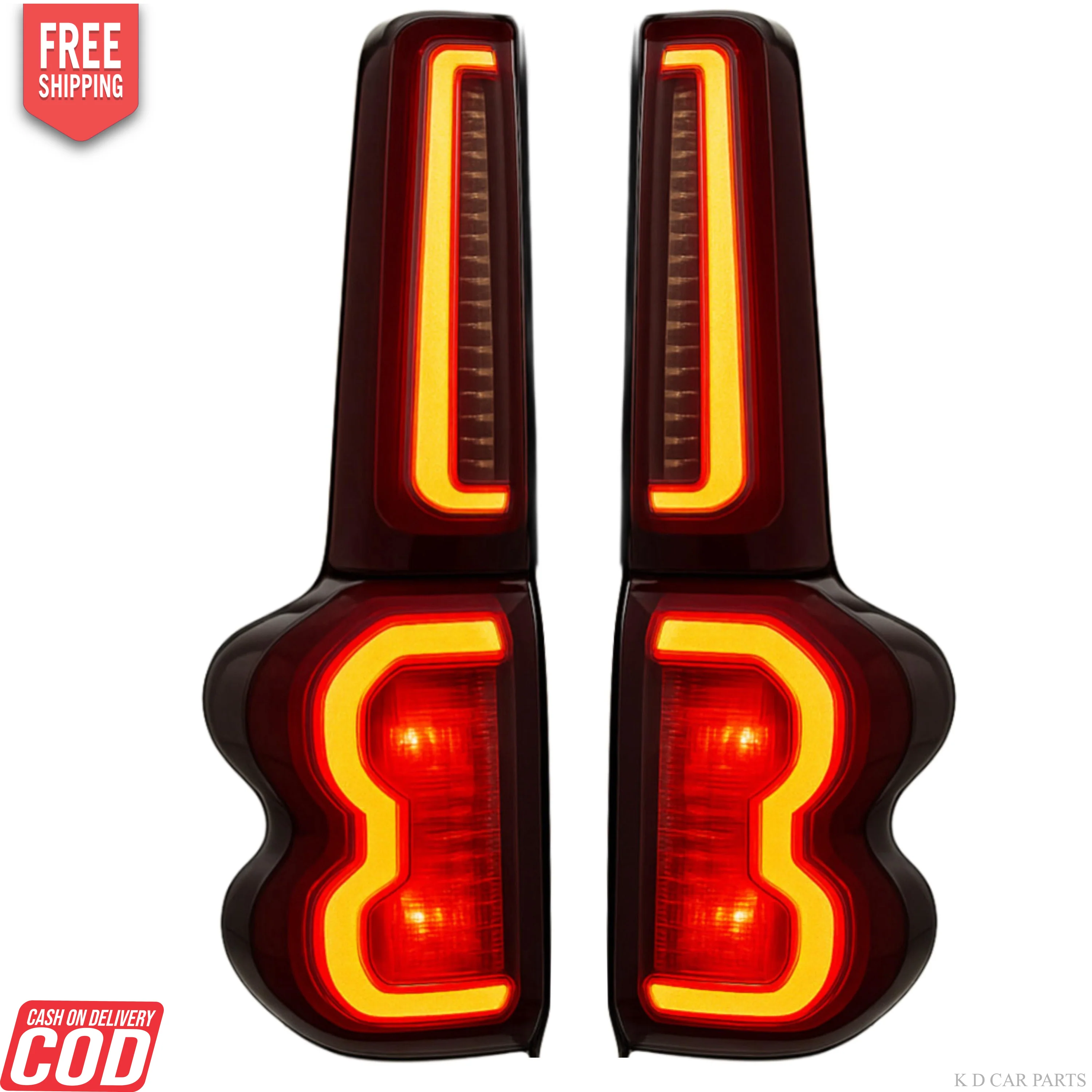 K D TAILLIGHT WITH PILLER LIGHT FOR MAHINDRA SCORPIO (SMOKY BLACK) LED COMPLETE SET