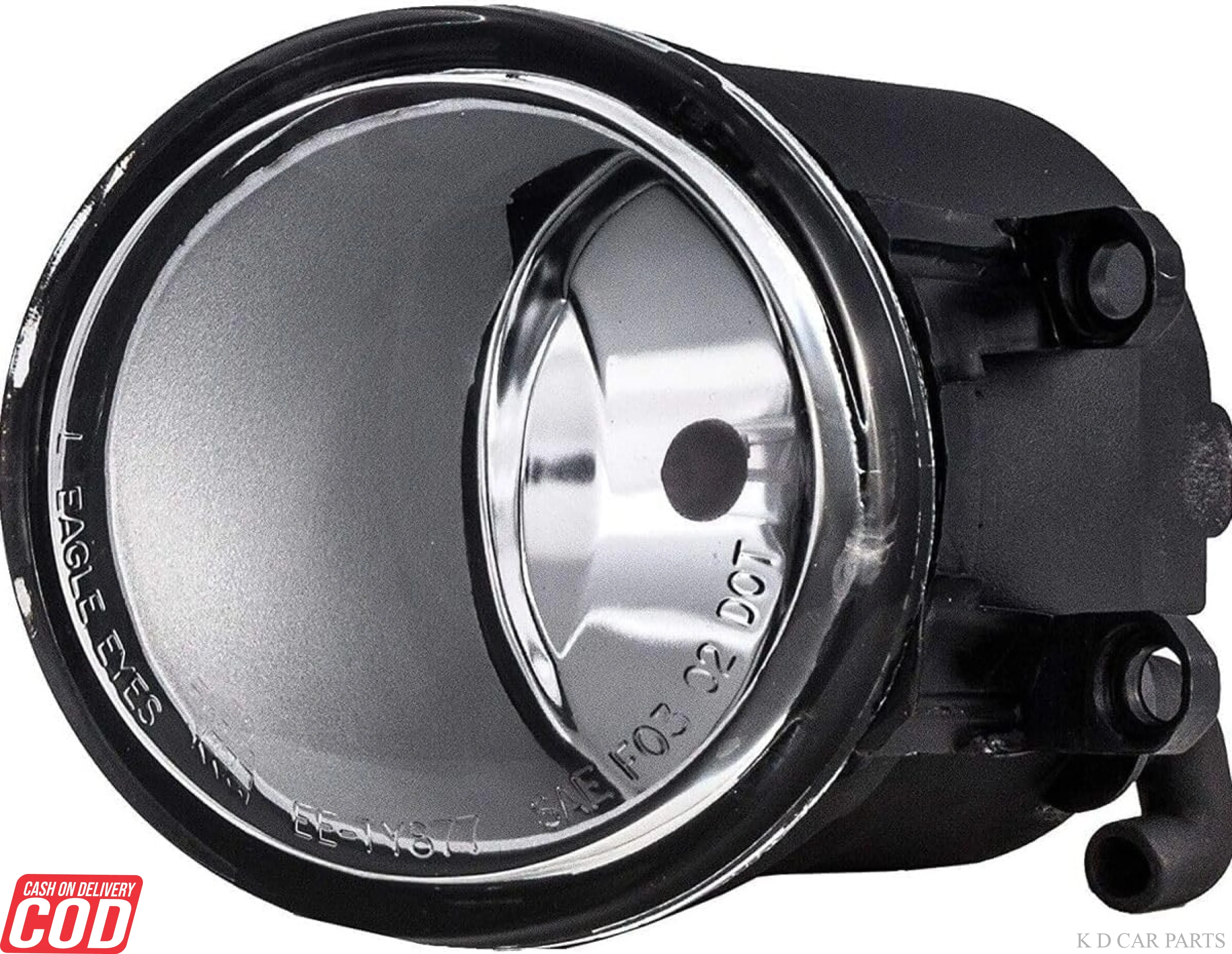 K D Universal Yellow Halogen Fog Lamp (Single) | Super Bright Focus Beam for Night & Rain | Long Range Visibility | Durable Car Fog Light (GLASS) - Image 4