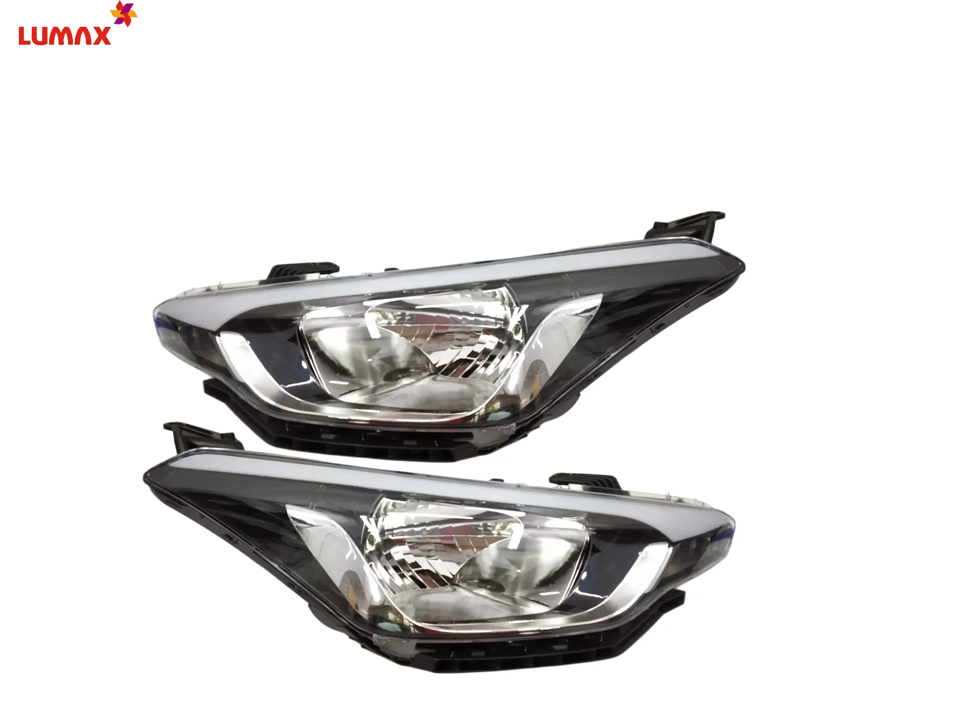 Lumax Headlight Assembly With Adjustable Motor For Hyundai I20 ELITE 2015-2020 - Image 3
