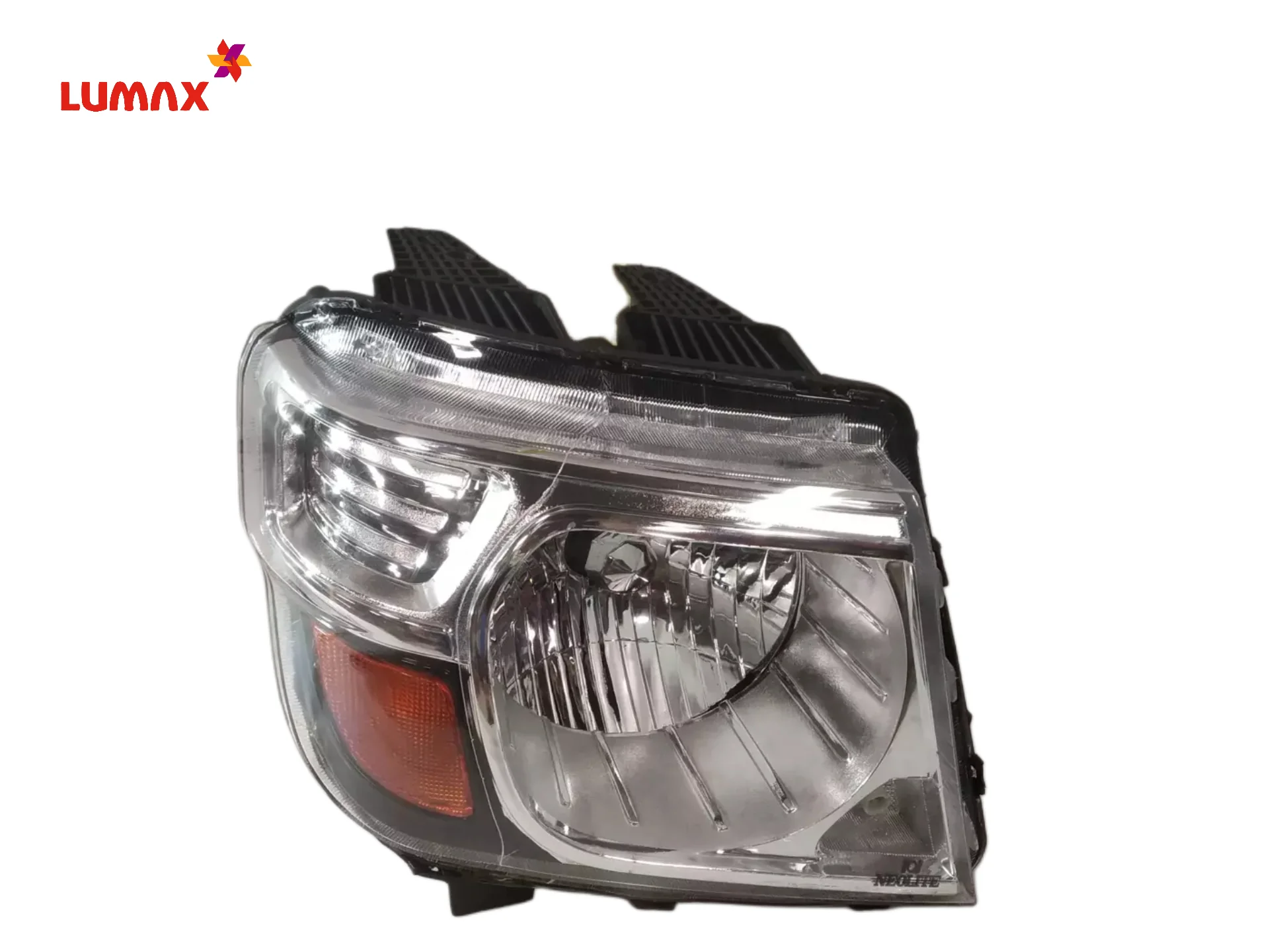 Lumax Headlight Assembly With Adjustable Motor For Mahindra Bolero Pickup 2022-NOW