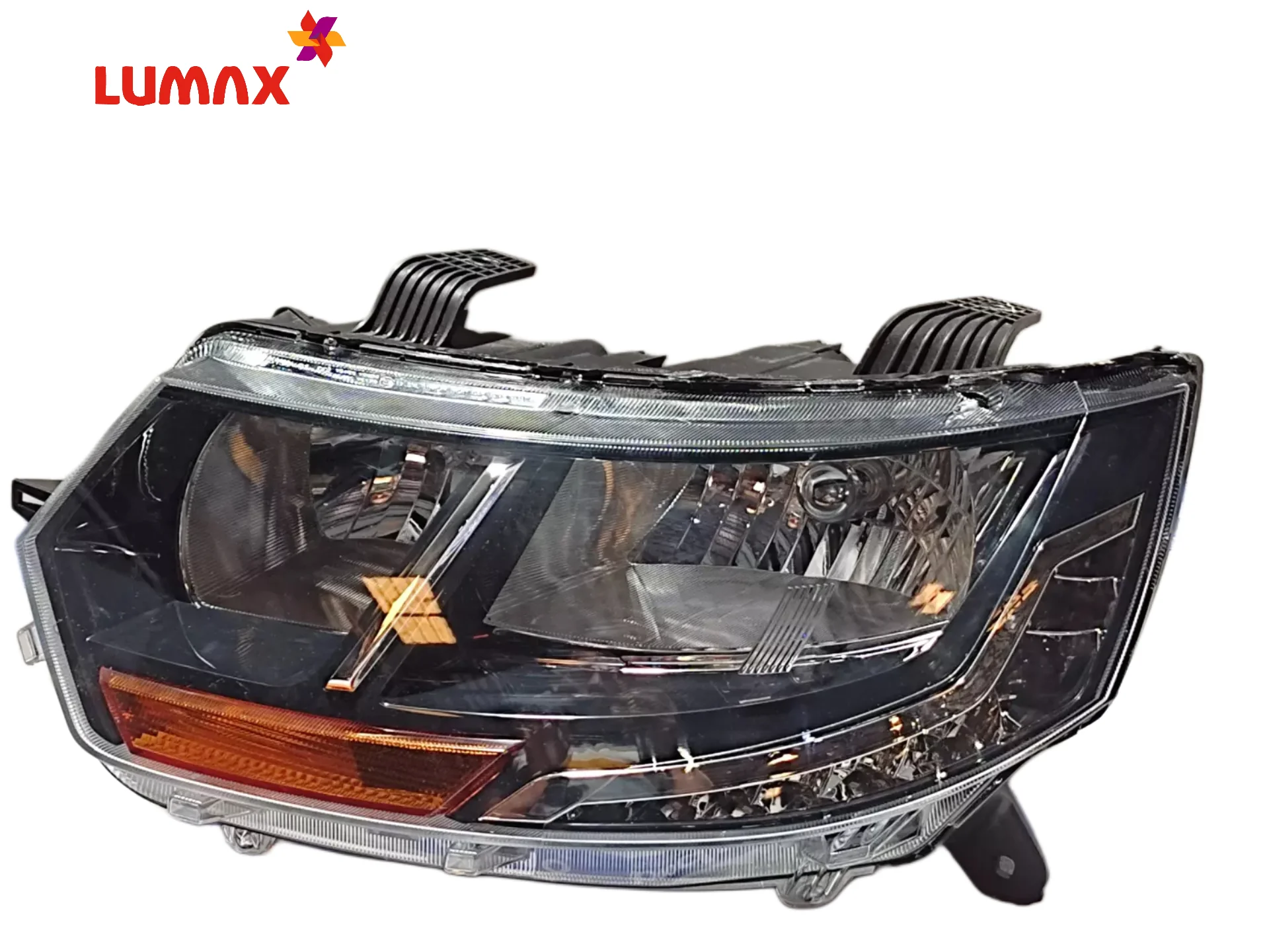 Lumax Headlight Assembly With Adjustable Motor For Mahindra KUV 100 T1/T2 With DRL 2017-2023 - Image 2