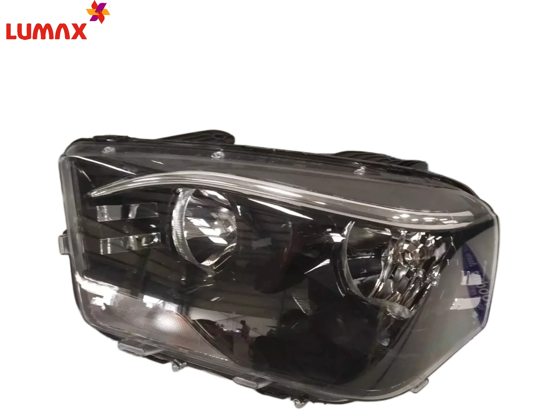 Lumax Headlight Assembly With Adjustable Motor For Mahindra Scorpio White 2014-2022 - Image 2