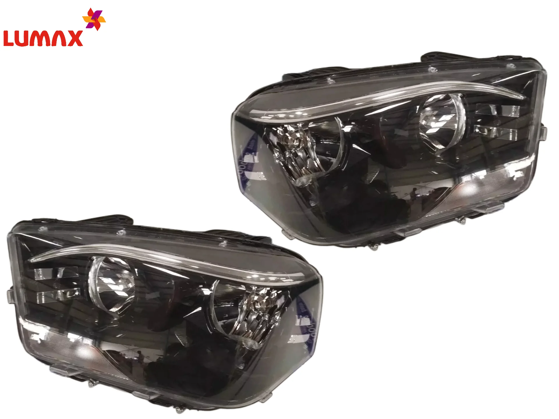 Lumax Headlight Assembly With Adjustable Motor For Mahindra Scorpio White 2014-2022 - Image 3