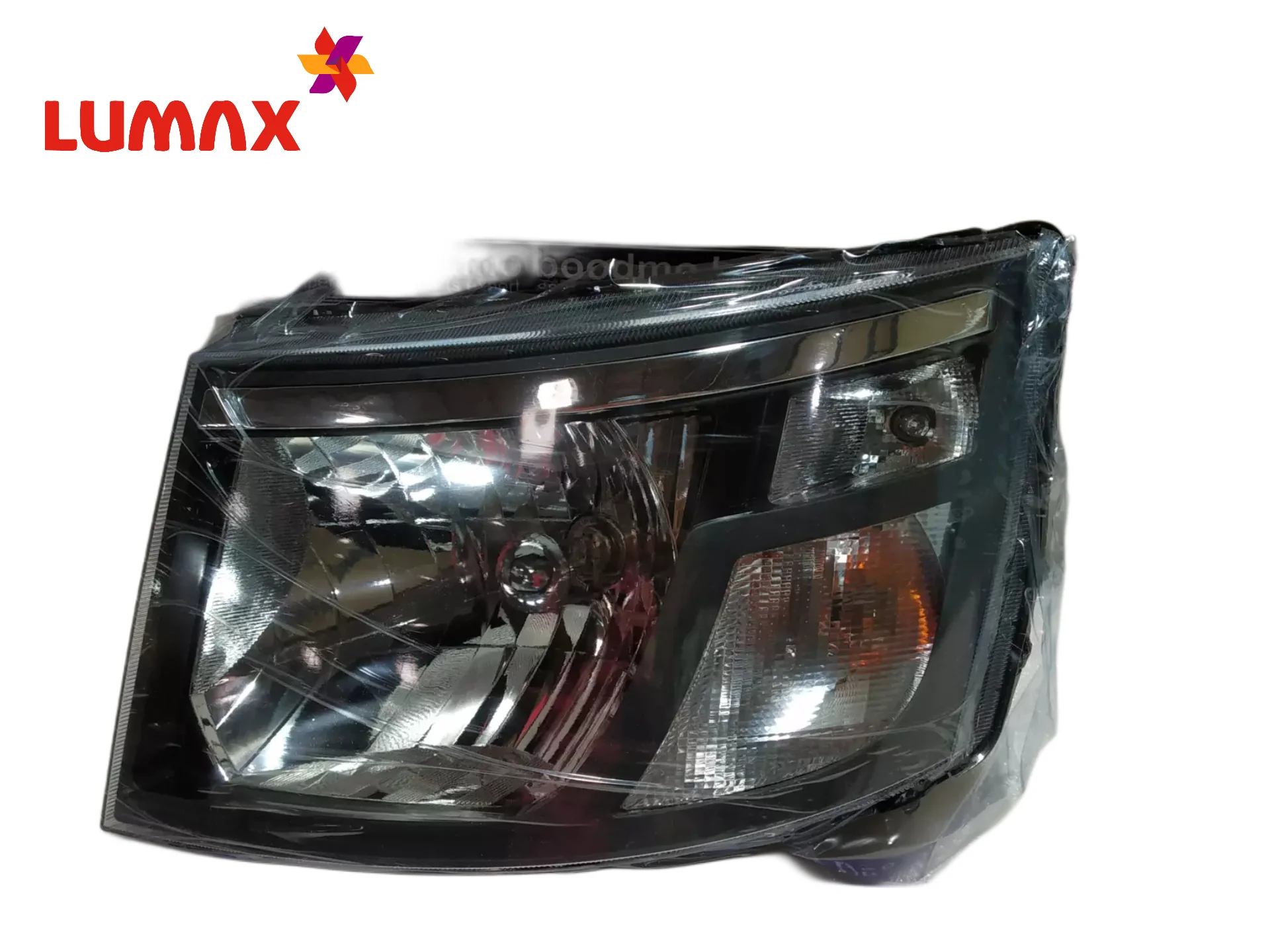 Lumax Headlight Assembly With Adjustable Motor For Mahindra Supro Black 2015-NOW - Image 2
