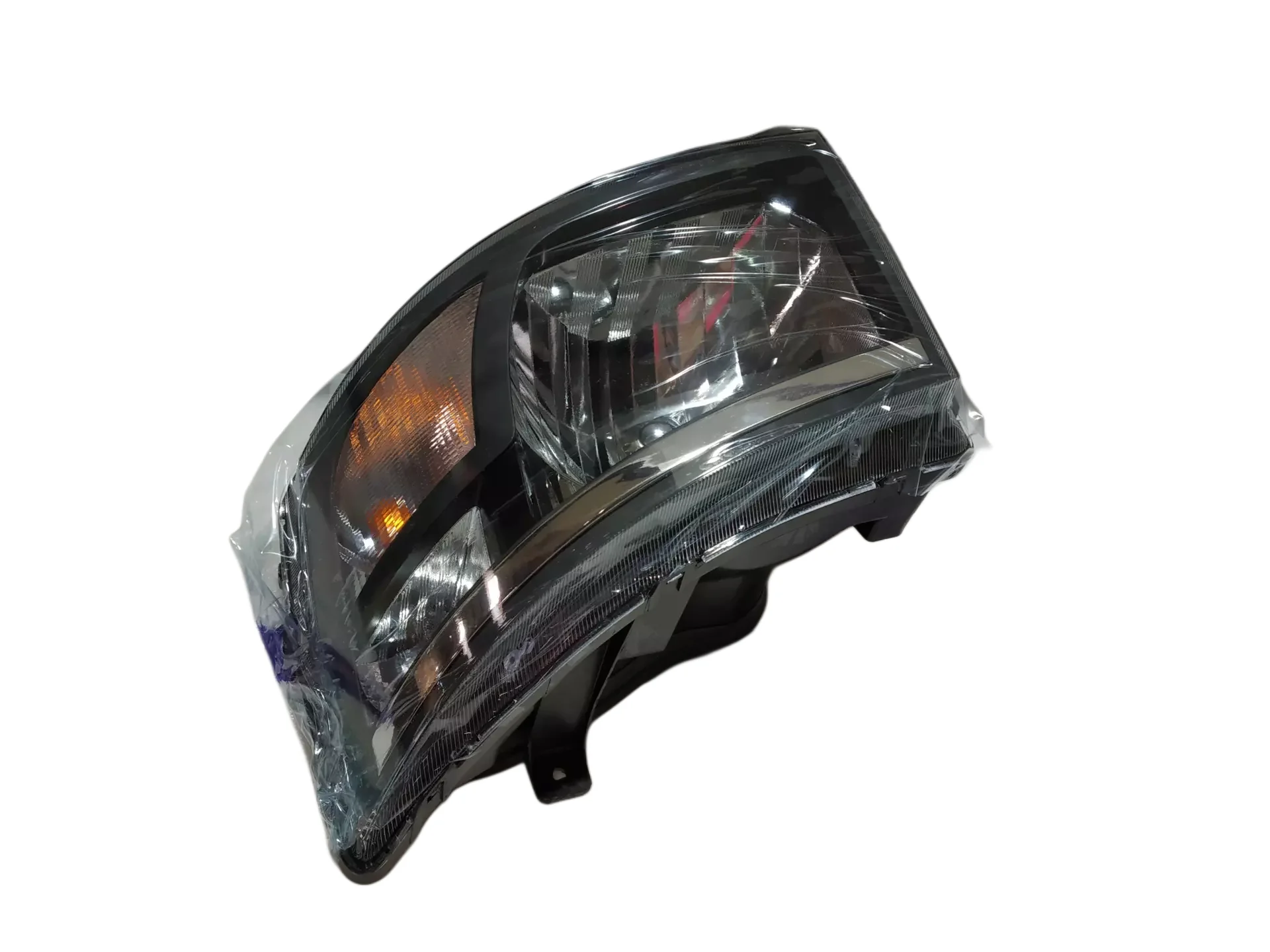 Lumax Headlight Assembly With Adjustable Motor For Mahindra Supro Black 2015-NOW - Image 5