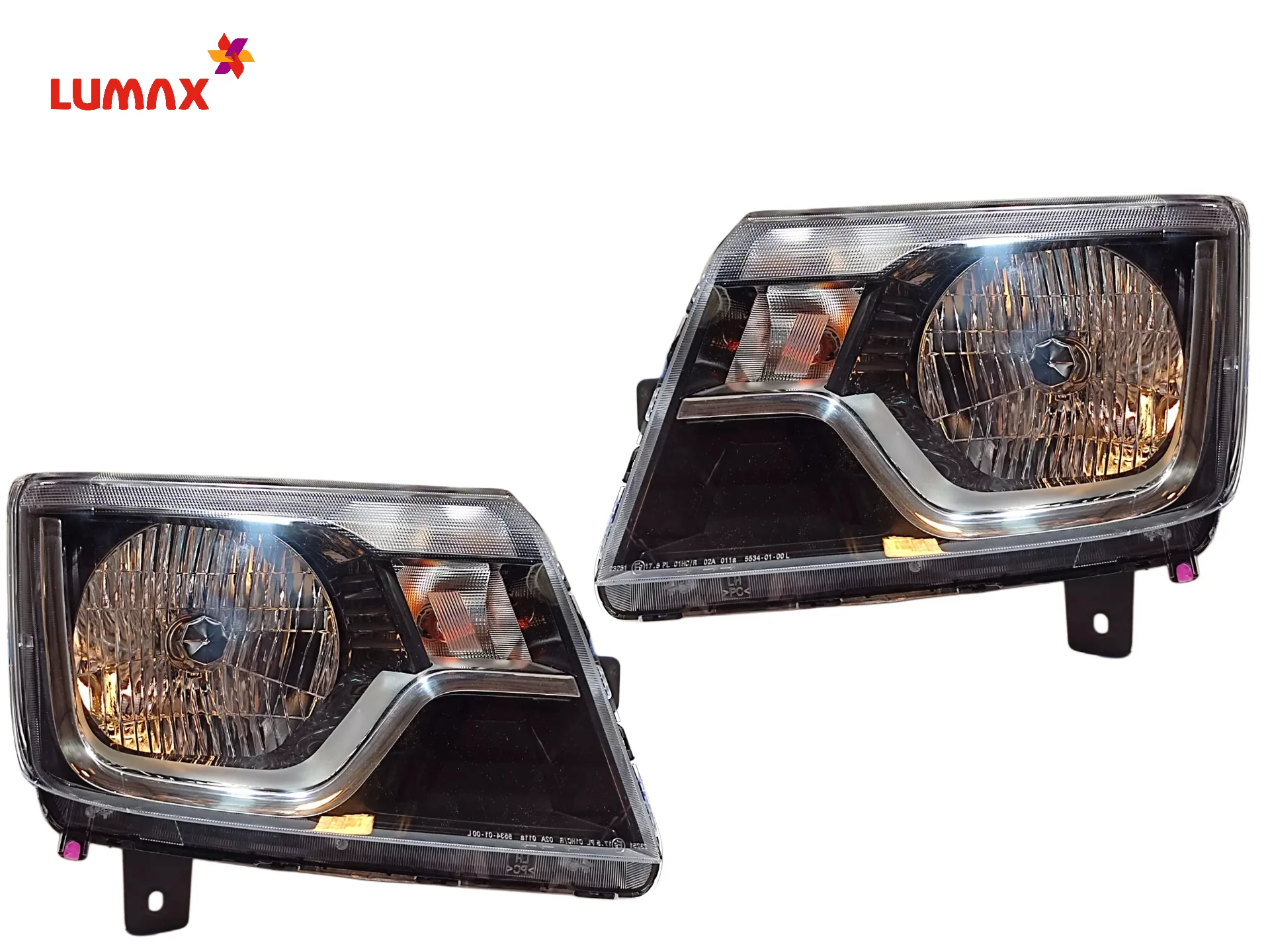 Lumax Headlight Assembly With Adjustable Motor For Mahindra Bolero 2019-2022 - Image 3