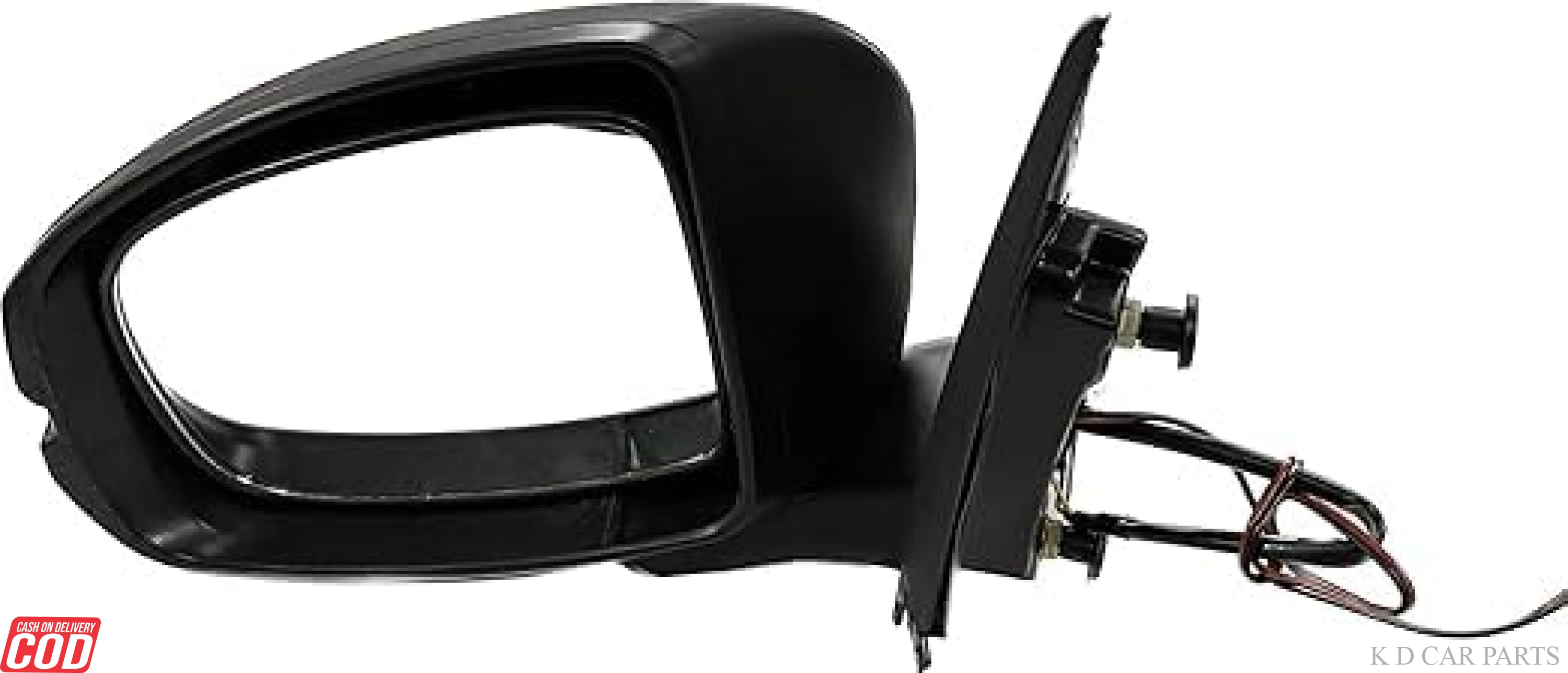 7 WIRE Side/Door Mirror for Honda Amaze 2018-Onwards, Motor, Indicator, Automatic Fold Black WITH COUPLER