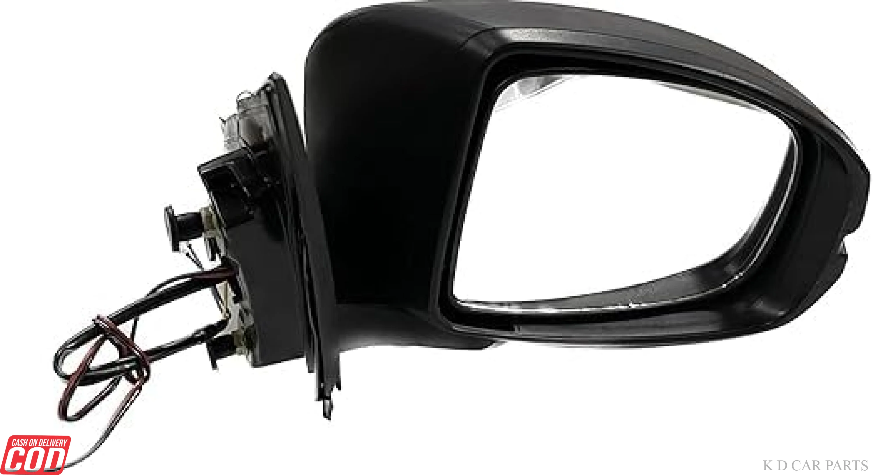 7 WIRE Side/Door Mirror for Honda Amaze 2018-Onwards, Motor, Indicator, Automatic Fold Black WITH COUPLER - Image 9