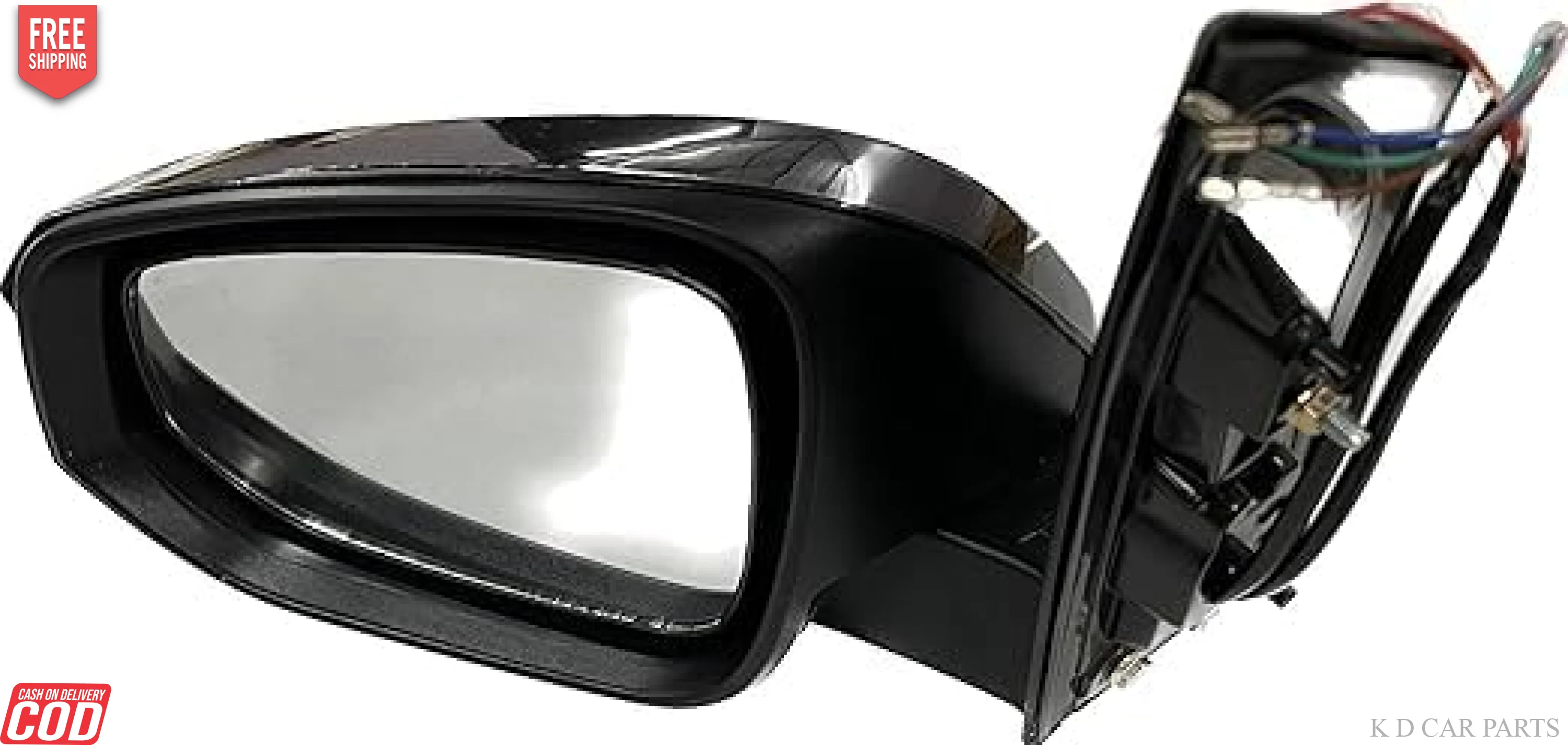 7 WIRE Side/Door Mirror for Innova Crysta, With Indicator, Motor, Automatic Fold WITH COUPLER - Image 3