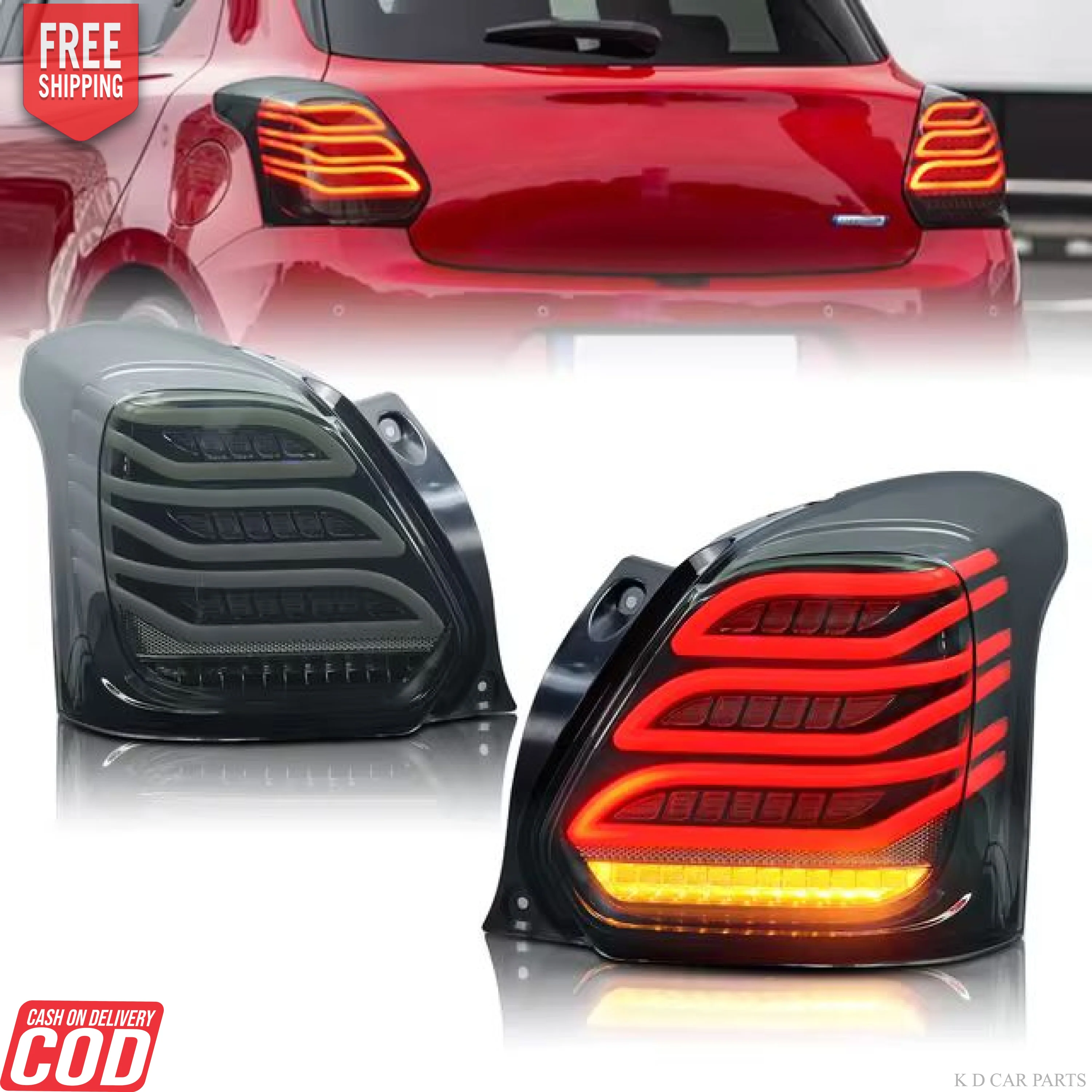 Taillight/Backlight for Maruti Suzuki Swift T4 2018 (PAIR) - Image 2