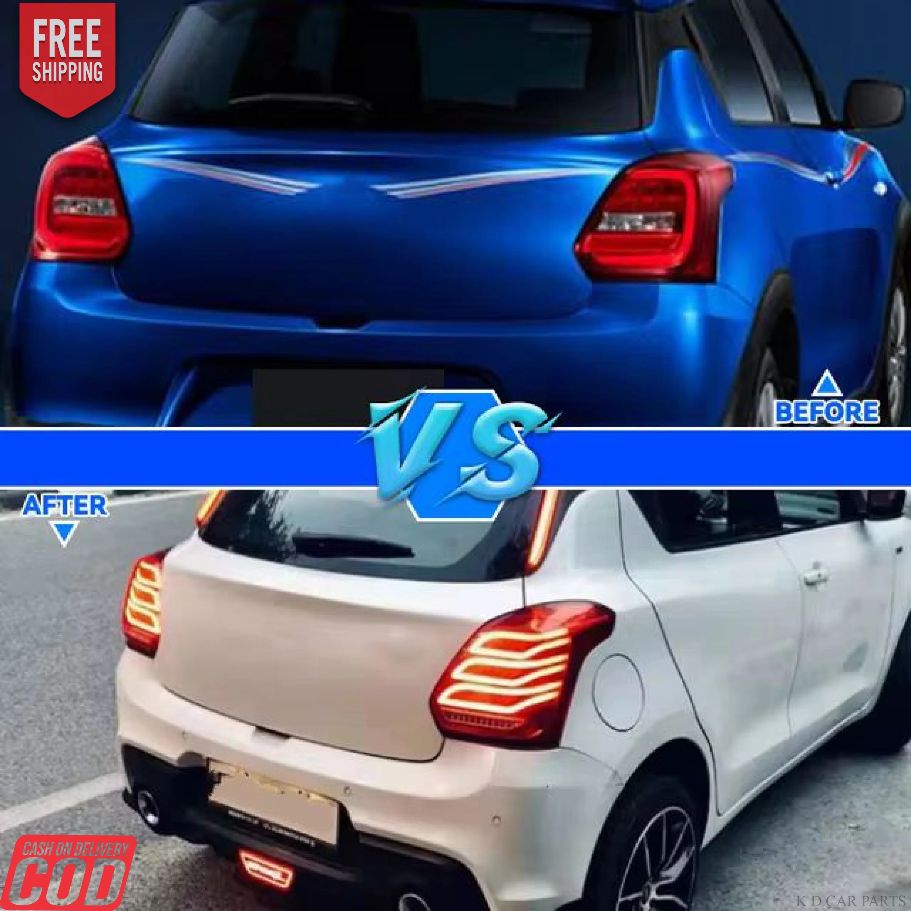 Taillight/Backlight for Maruti Suzuki Swift T4 2018 (PAIR) - Image 4