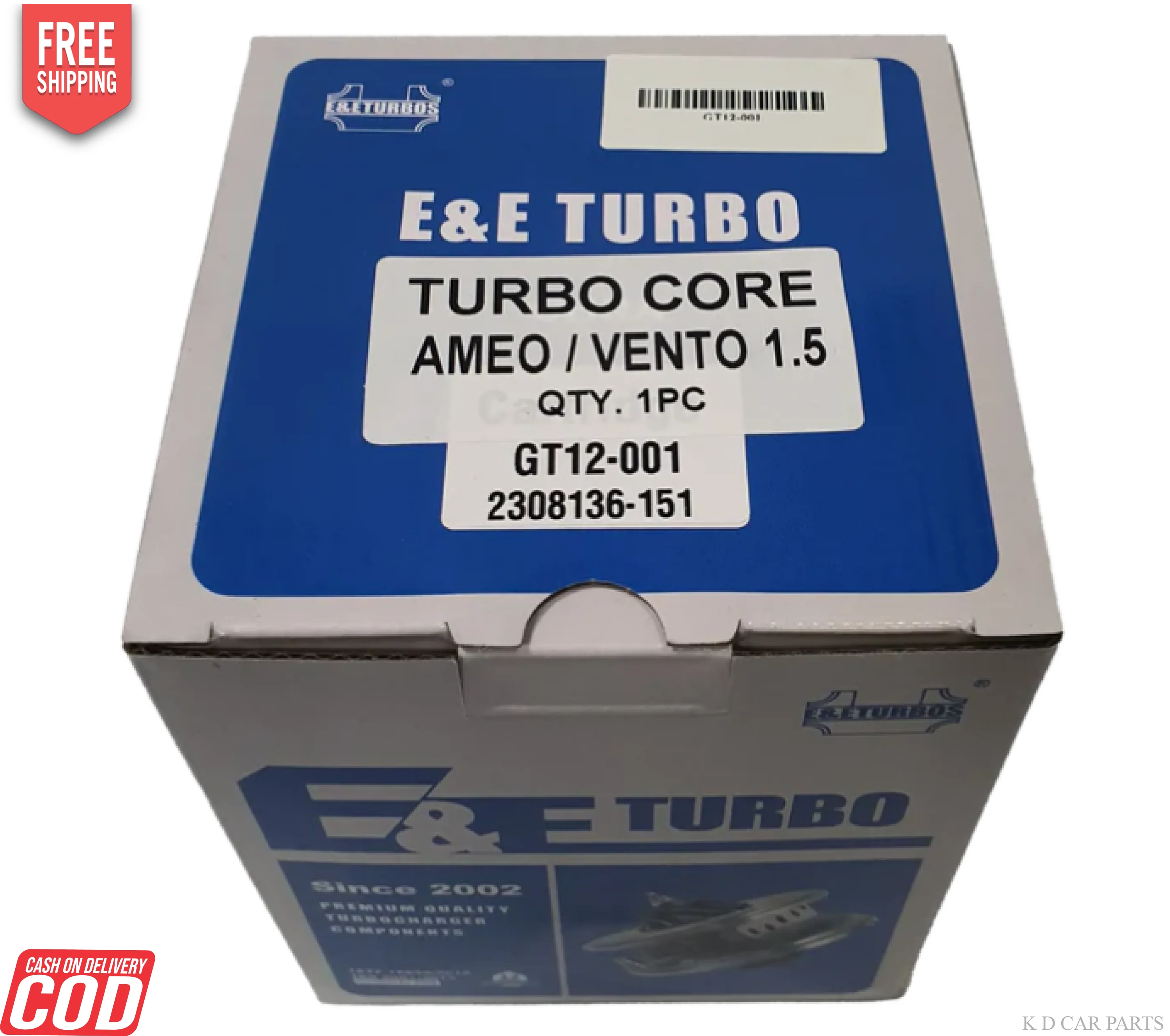 Turbo Core For Volkswagen Polo/Ameo/Vento, Skoda Rapid 1.5L 829886-5001S E&E - Image 5